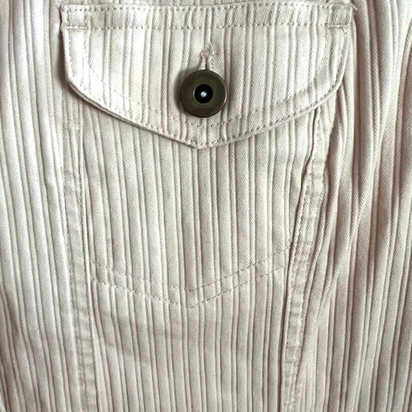 Coldwater Creek Jacket Blazer Women’s Size 10 Beige Button GUC - Picture 7 of 9